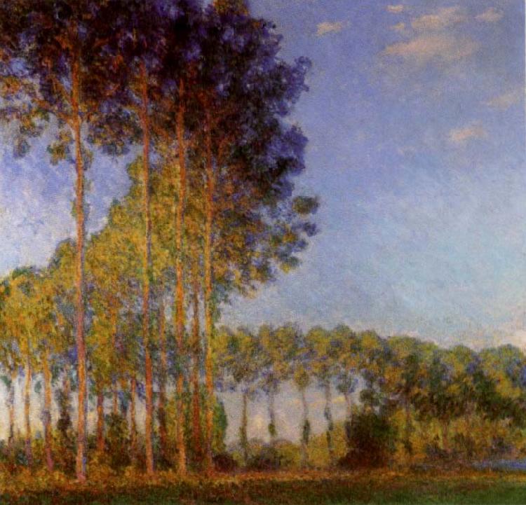 Claude Monet Poplars on the banks of the River Epte oil painting image